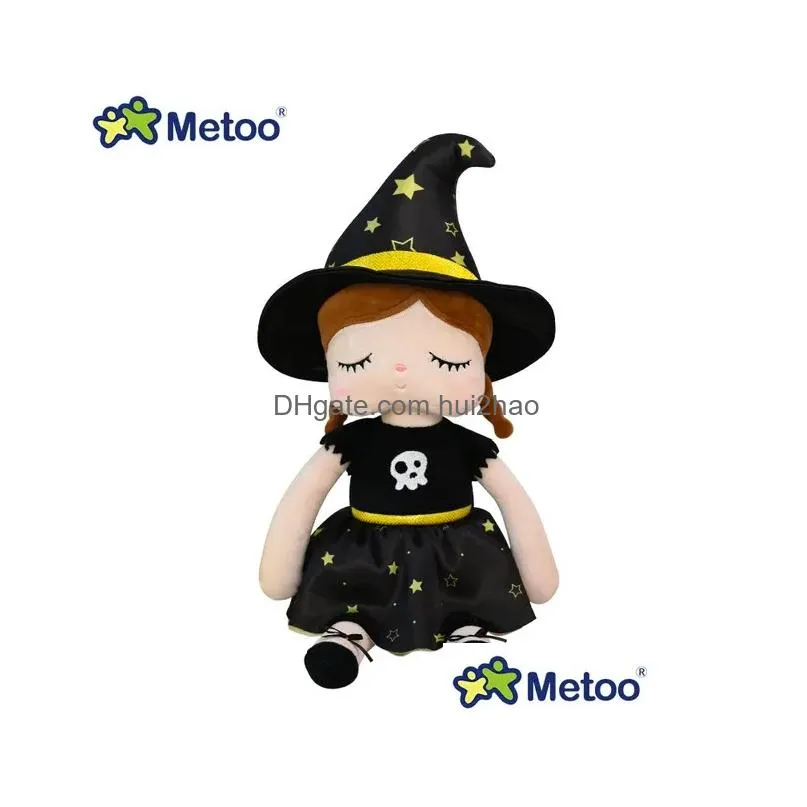 dolls 30cm angela doll halloween witch dress plush for office home decoration birthday baby shower xmas gift kid girl toys 231124