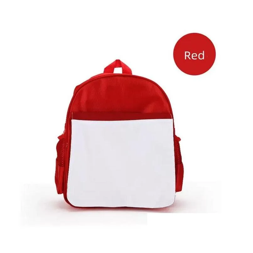 Other Office & School Supplies Wholesale Sublimation Blanks Schoolbag School Supplies Children Kids Backpacks Garten Polyester Diy Boo Dhnsu