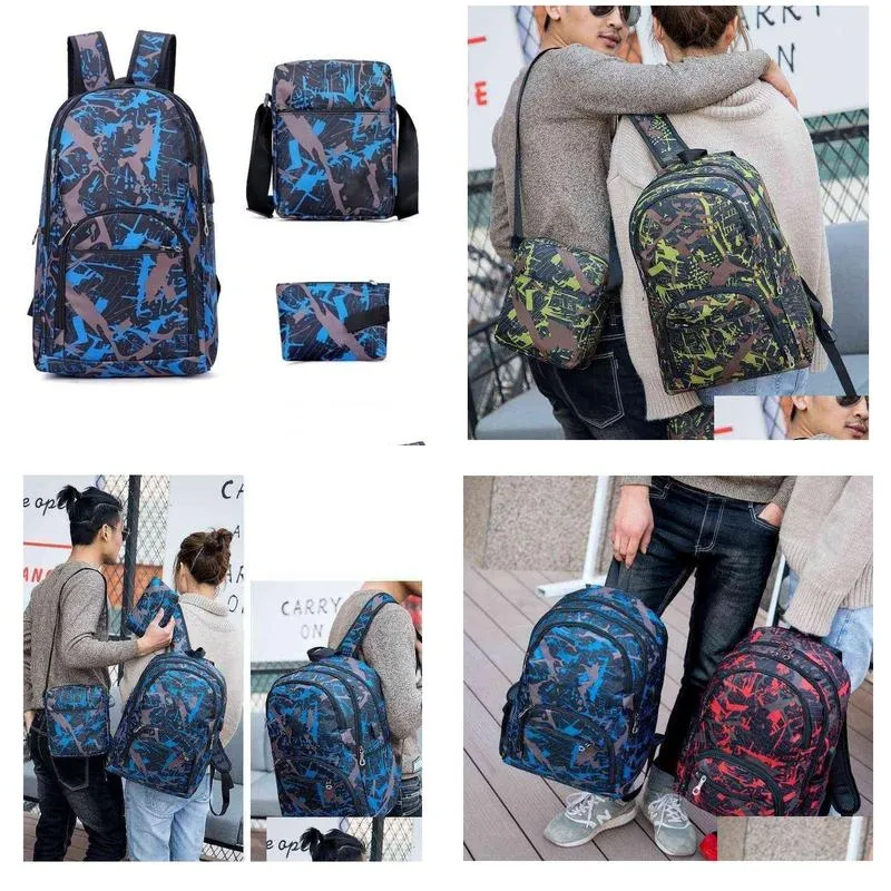 2025 TOP QUALITY out door outdoor bags camouflage travel backpack computer bag Oxford Brake chain middle school student bag many colors