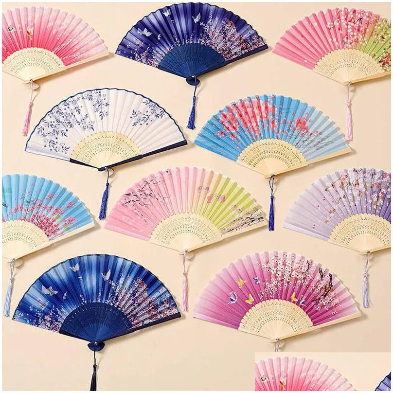 Chinese Style Products Chinese Style Products Antique Fan China National Trendy Mens Portable Folding Summer Cheongsam Drop Delivery H Dhiqe