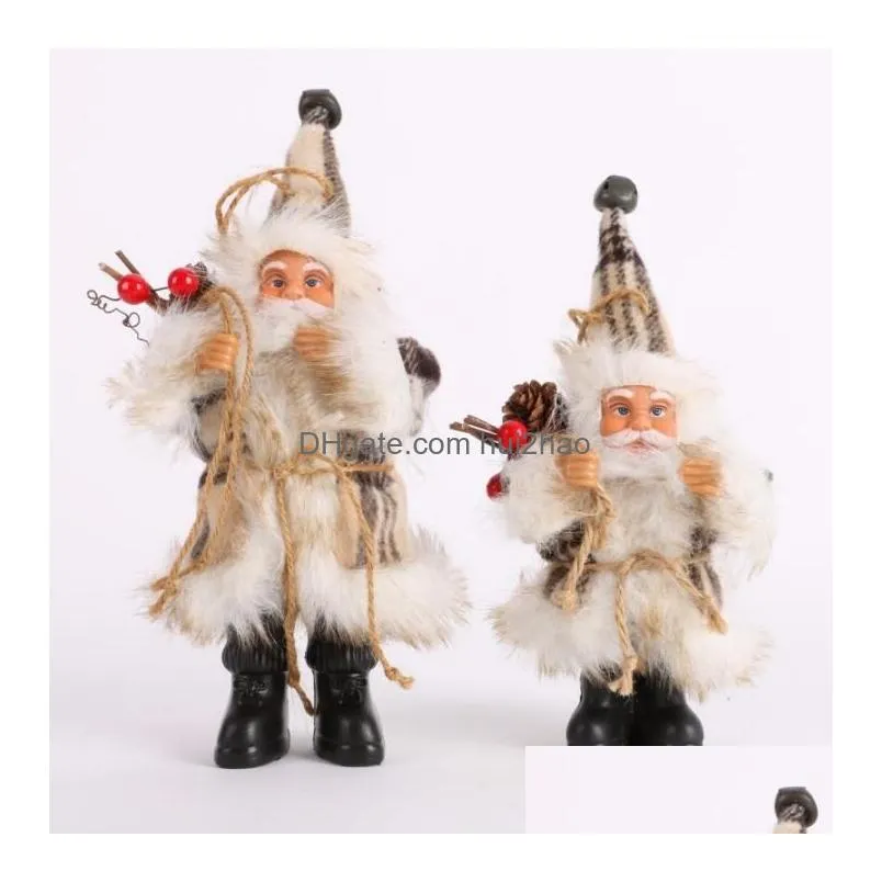 christmas santa claus doll toy home christmas decorations christmas tree decorations xmas happy year gift