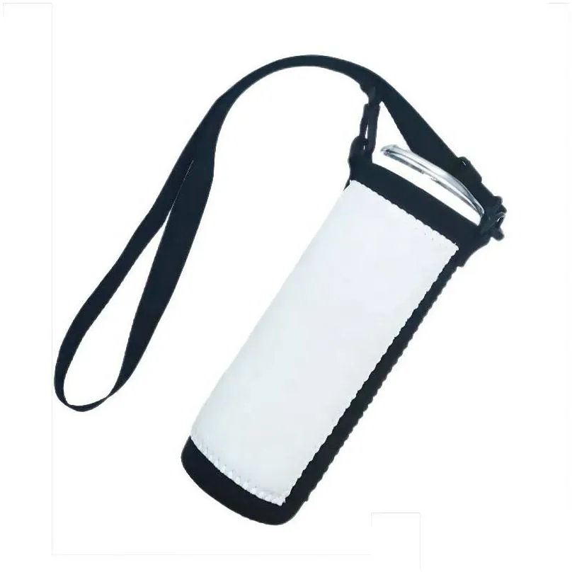  selling sublimation blank neoprene 20 oz tumbler sleeve holder carrier tote holder with shoulder strap 0419