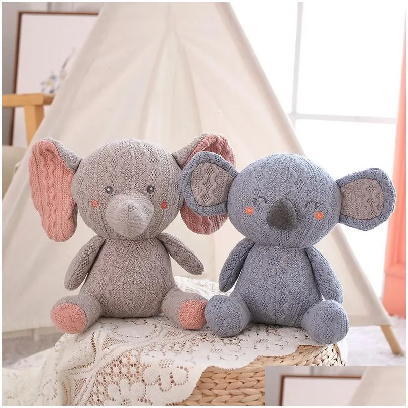 Plush Dolls 20cm cute animal dinosaur pig rabbit koala elephant Stuffed toy knitting super soft cartoon filled soft toy children baby gift soft toy