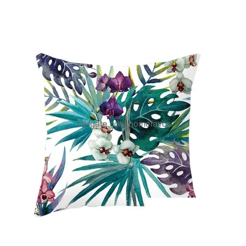 cushion decorative pillow leaf decorative pillows case blue cushion cover home decor linen for sofa light grey purple220n