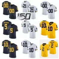 College Football NCAA Michigan Wolverines 10 Tom Brady Jersey Legend 5 Jabrill Peppers 2 Charles Woodson 21 Desmond Howard 56 LaMarr Woodley