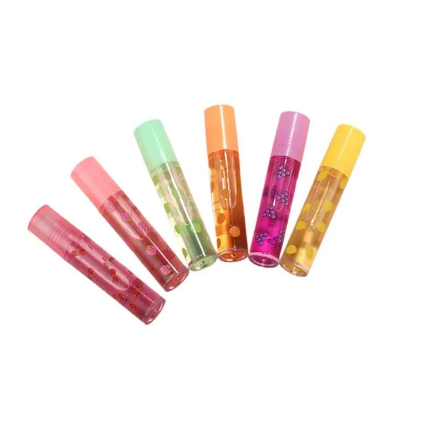 transparent fruit nutritious lip gloss natural color change jelly liquid lipstick moisturizing lipgloss cute lip oil 20pcs