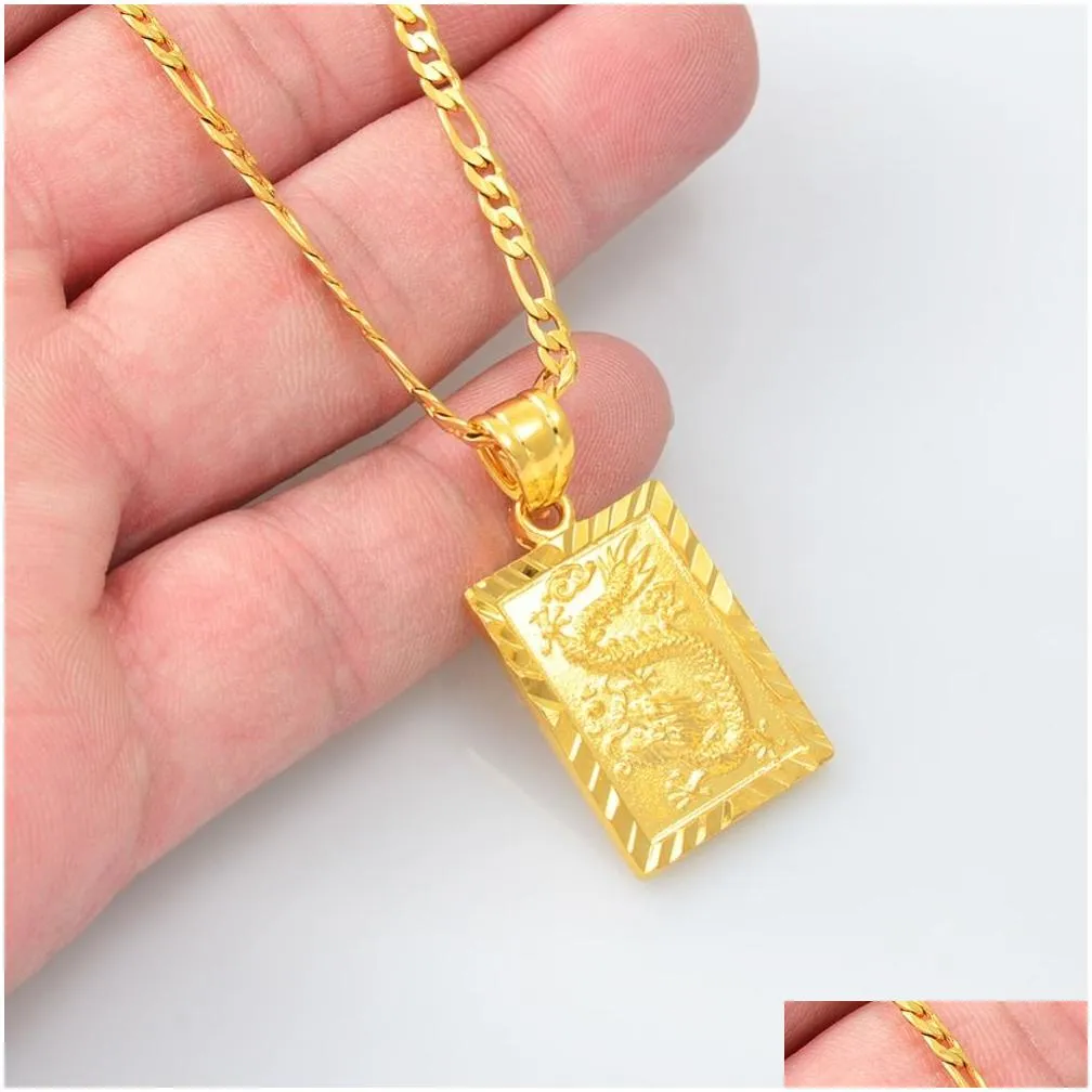 anniyo auspicious dragon pendant neckalces for women men jewelry chinesefu blessing wealth auspiciousness longevity 006809