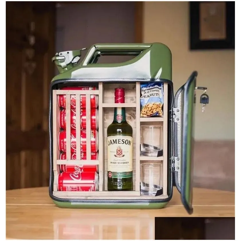 Bar Tools Jerry Can MiniGasoline Barrel Wine Gift For Dad Hus Minibars Man Gifts 230605