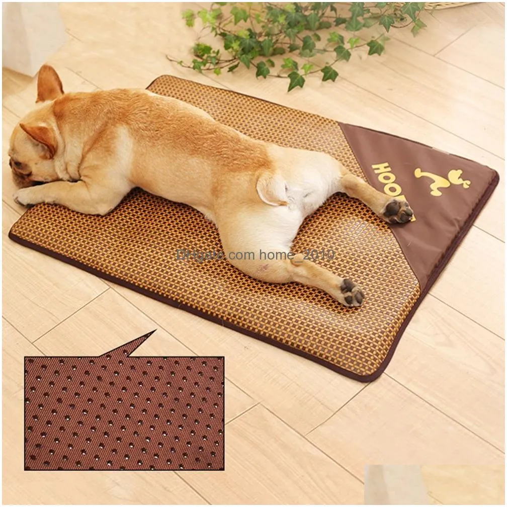 hoopet summer cooling mats breathable pet dog cat sleeping mat self cooling mattress portable pad ice cushion pet accessories 201130