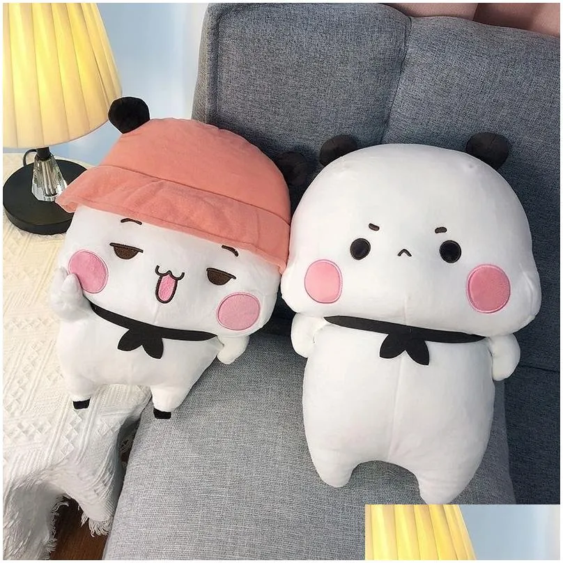 Stuffed Plush Animals Bubu and Dudu Panda Plush cute cartoon panda bear doll Kawaii stuffed soft pillow toy room decoration Children`s Day gift