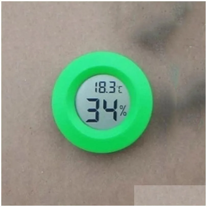 Temperature Instruments Wholesale Hygrometer Mini Thermometer Fridge Portable Digital Temperature Instruments Acrylic Round Hygrometer Dhsmk