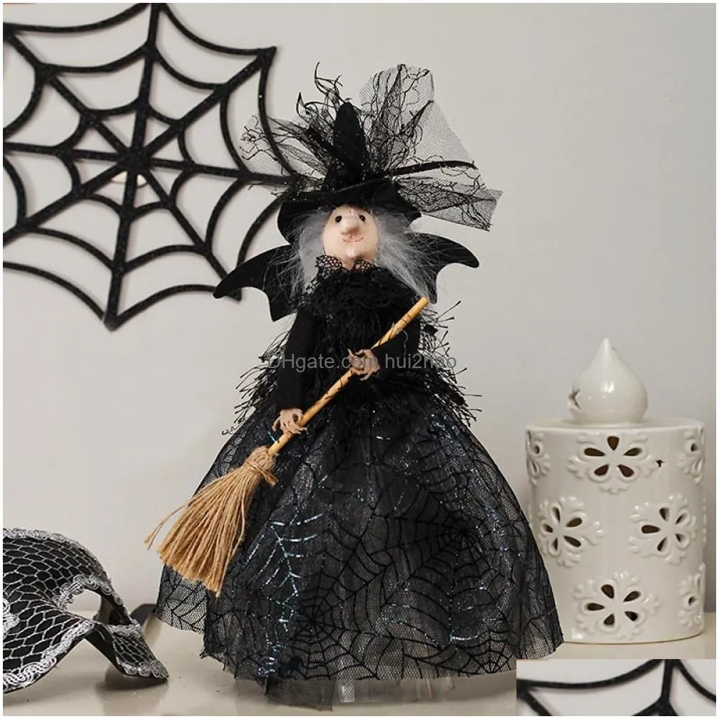 dolls ghost witch doll christmas tree top star halloween topper home desktop decoration ornaments 230821