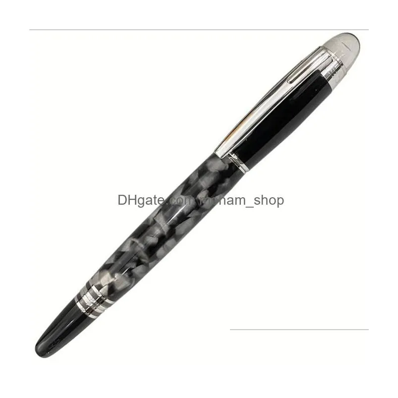 wholesale 5a and number top black pen gel crystal series circle cove m rollerball ball with roller silver on guxgs