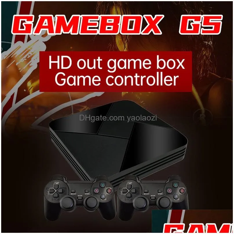 game box g5 host s905l wifi 4k hd super console x more emulator games retro tv video player for ps1/n64/dc