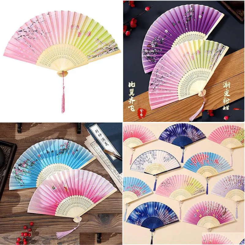 Chinese Style Products Chinese Style Products Antique Fan China National Trendy Mens Portable Folding Summer Cheongsam Drop Delivery H Dhiqe