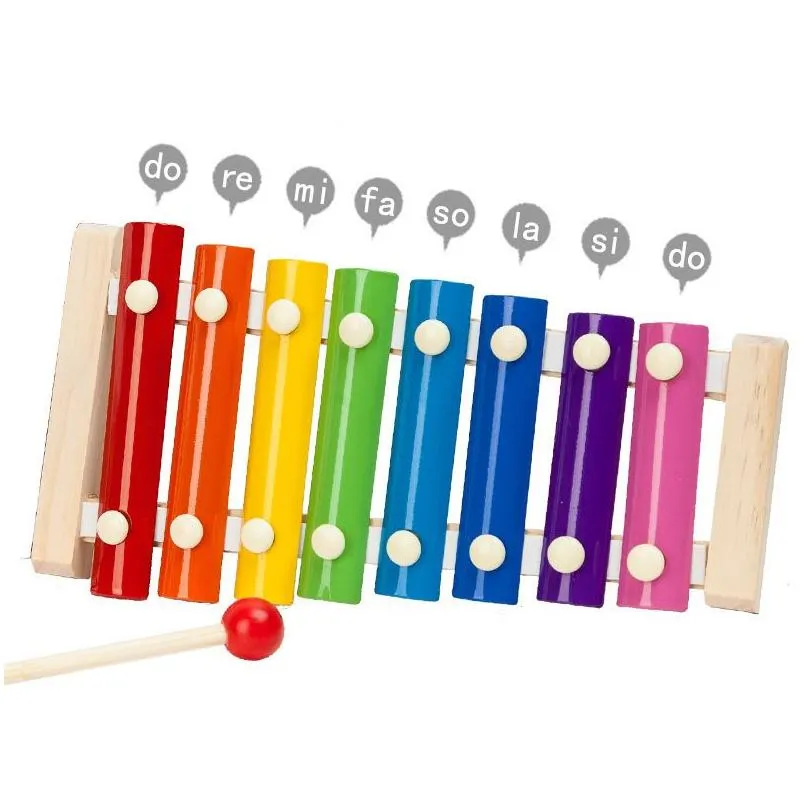 Other Office & School Supplies Wholesale Baby Music Instrument Toy Wooden Xylophone Infant Musical Funny Toys For Boy Girls Educationa Dhpq5