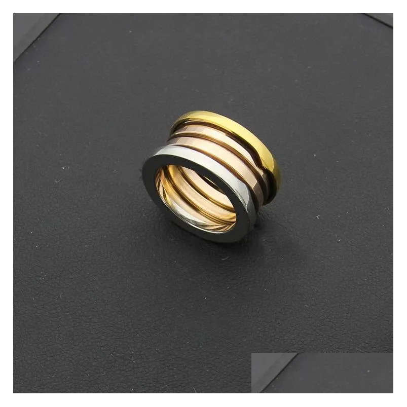 High quality luxury nail ring design Titanium steel rings men and women Valentine`s Day gift