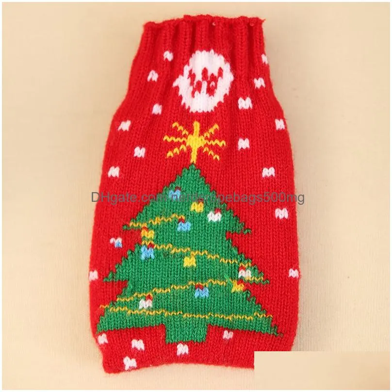 Christmas Decorations Christmas Home Supplies High Grade Knitted Beer Bottle Set Decoration Drop Delivery Home Garden Festive Party Su Dhefb
