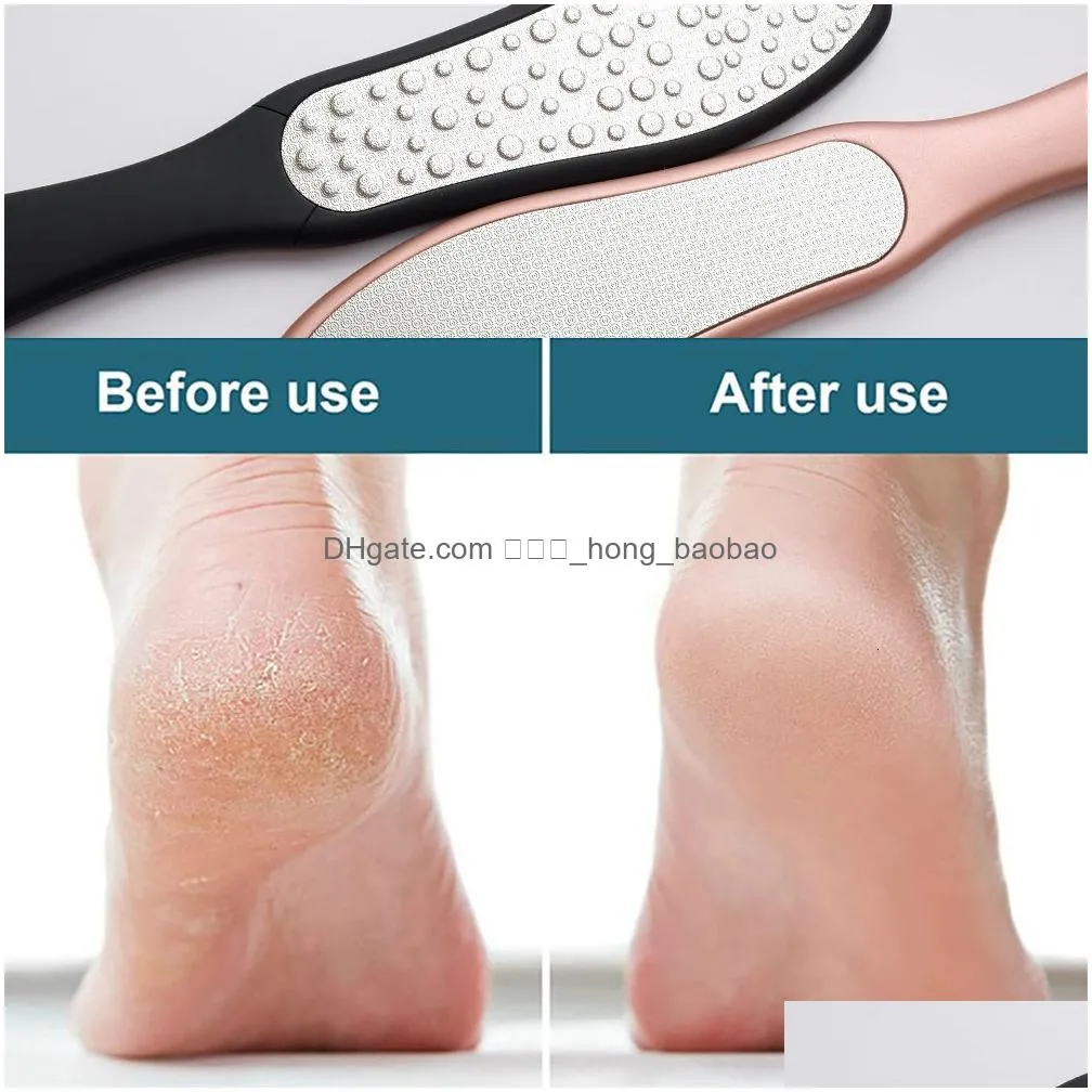 foot rasps file double sided rasp callus corn remover for cracked heel stainless steel professional care pedicure tools 230606