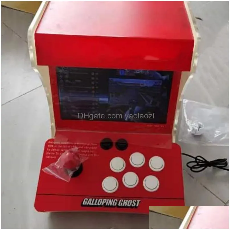pandora box mini arcade machine 2 players 10 inches dual screen double fighting game console built-in 10000 games