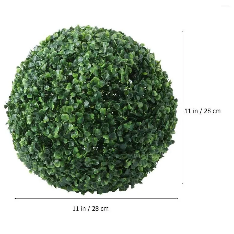 Decorative Flowers & Wreaths Decorative Flowers Topiary Artificial Boxwood Hanging Faux Outdoor Ornament Simated Fake Decor Greenery C Dhi8A