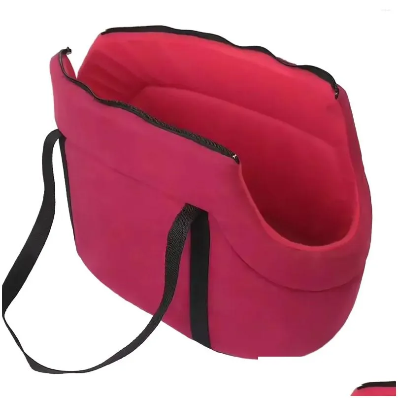 Cat Carriers Portable Pet Travel Handbag Dog Carrier Bag With Zipper Semi-Enclosed Carrying For