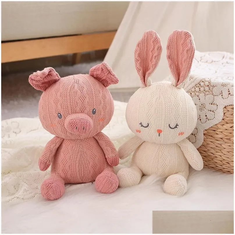 Plush Dolls 20cm cute animal dinosaur pig rabbit koala elephant Stuffed toy knitting super soft cartoon filled soft toy children baby gift soft toy