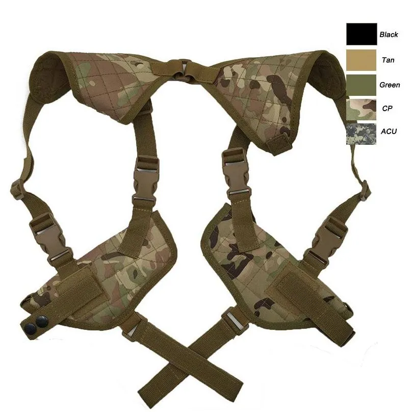 camouflage outdoor sports assault combat bag molle pack pistol gun pack shoulder holster pouch no17-204b