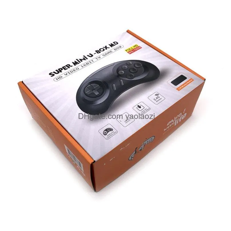 16 bit video game console genesis nostalgic host with 590 games wireless retro controller hd mini gama stick