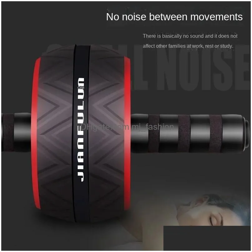 Ab Rollers Ab Rollers Healthy Abdominal Wheel Home Use Quiet Wear-Resistant Exercise Roller Abdominals Reduction Hine Exercises Fitnes Dh0Yg