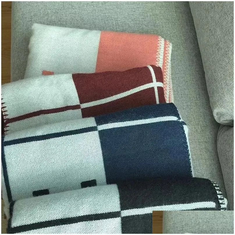 letter cashmere blanket imitation soft wool scarf shawl portable warm plaid sofa bed fleece knitted throw towell cape pink blanket