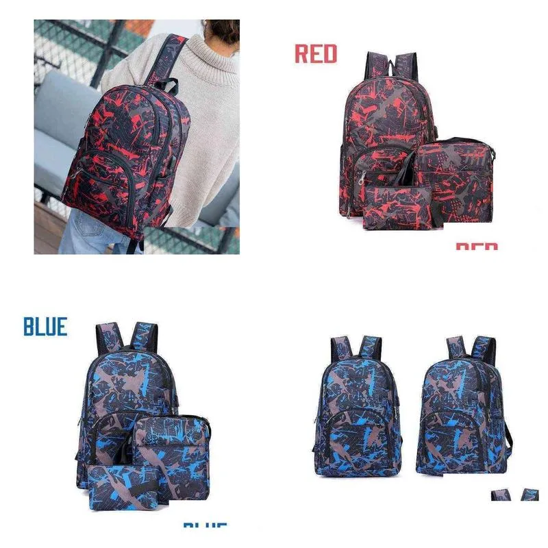 2022 HOT Hot Best out door outdoor bags camouflage travel backpack computer bag Oxford Brake chain middle school student bag many colors