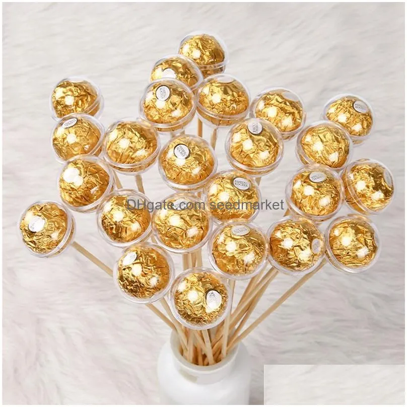 50pcs clear chocolate box truffle liner flower candy box bouquet chocolate ball holder case valentines day gift box party decor 22232b