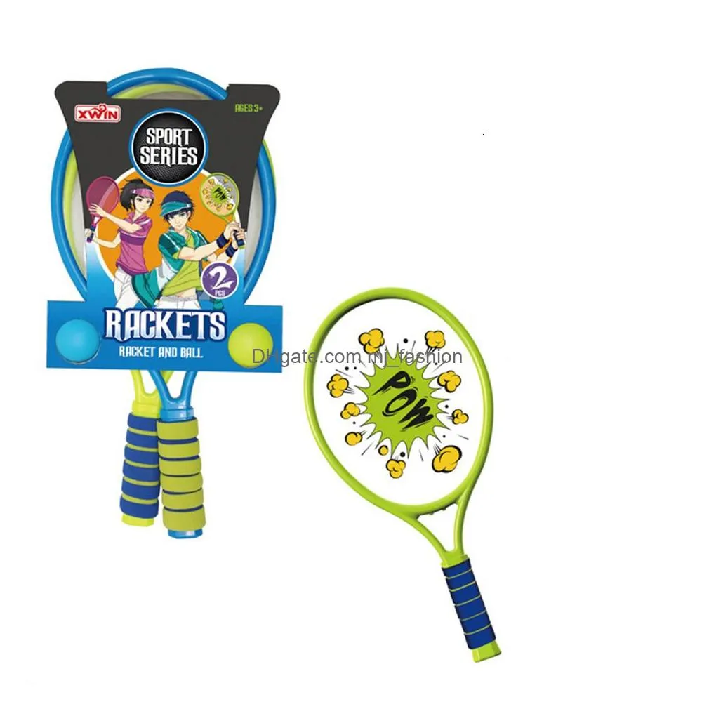 Tennis Rackets Tennis Rackets Racket Kids Toys Racquet Children Plastic Outdoor Fitness Equipment Beach Ball 230828 Drop Delivery Spor Dhlpj