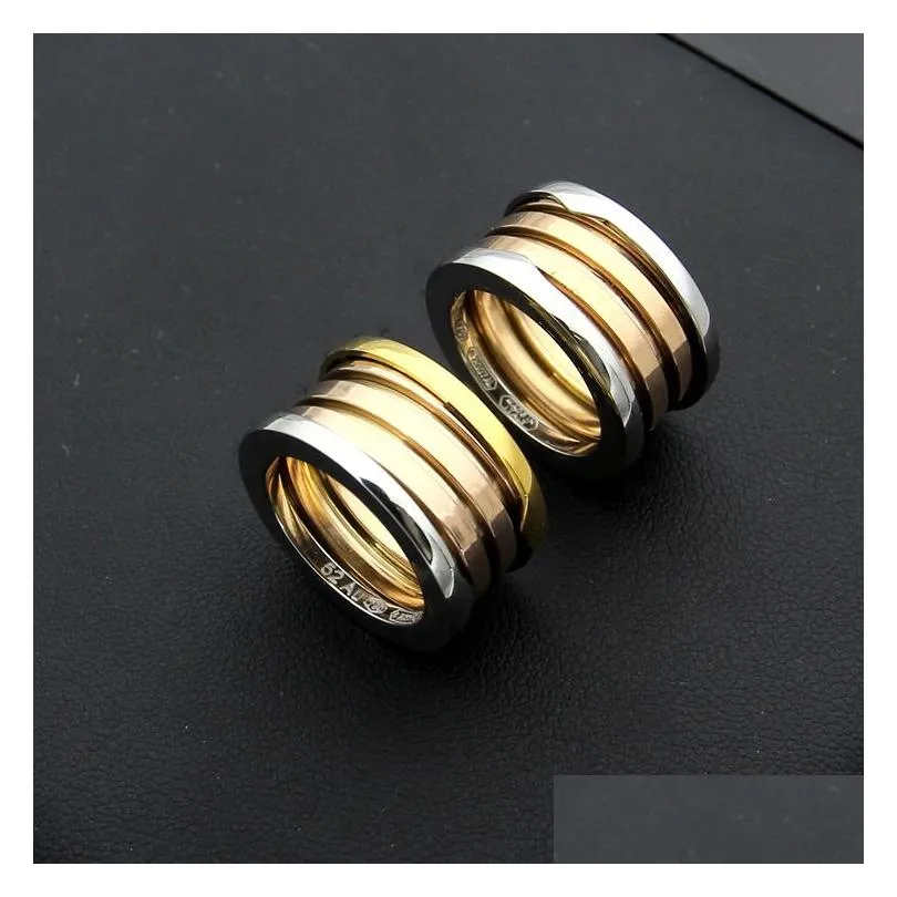 High quality luxury nail ring design Titanium steel rings men and women Valentine`s Day gift