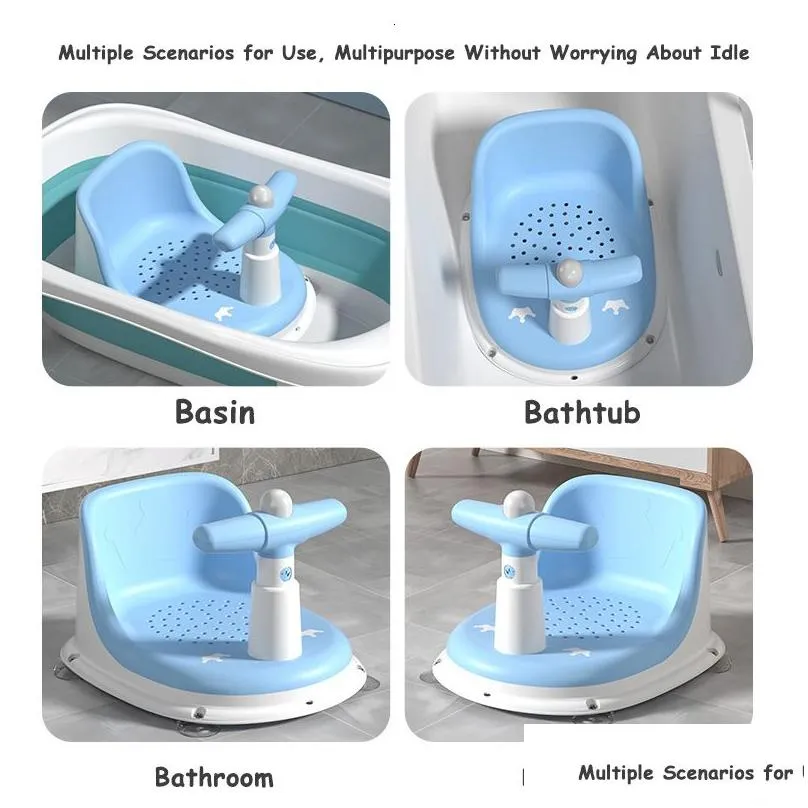 Bathing Tubs Seats Baby Tubs borns 6-12-18 Months Seat Infant Bath Bathtub Children Bath Chair Anti Slip Bathing Pad Mat Chair Shower Gift