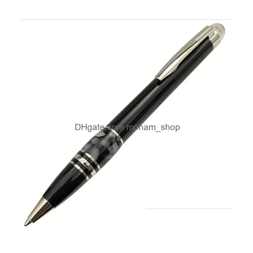 wholesale 5a and number top black pen gel crystal series circle cove m rollerball ball with roller silver on guxgs