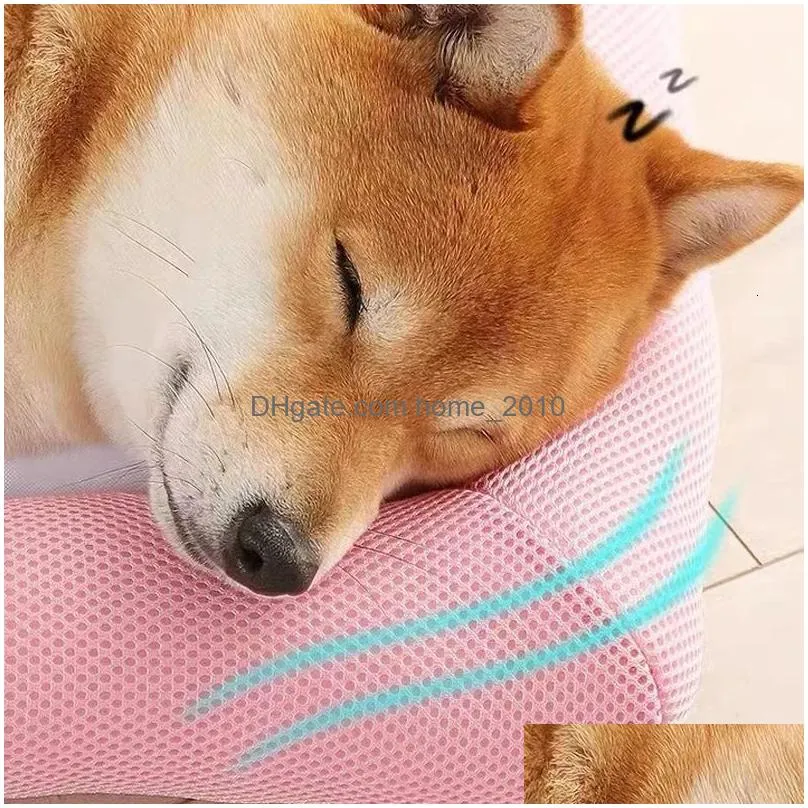 kennels pens fast dog mat cooling summer pad mat universal pet bed ice pad dog sleeping nest for dogs cats pet kennel for vip 231123