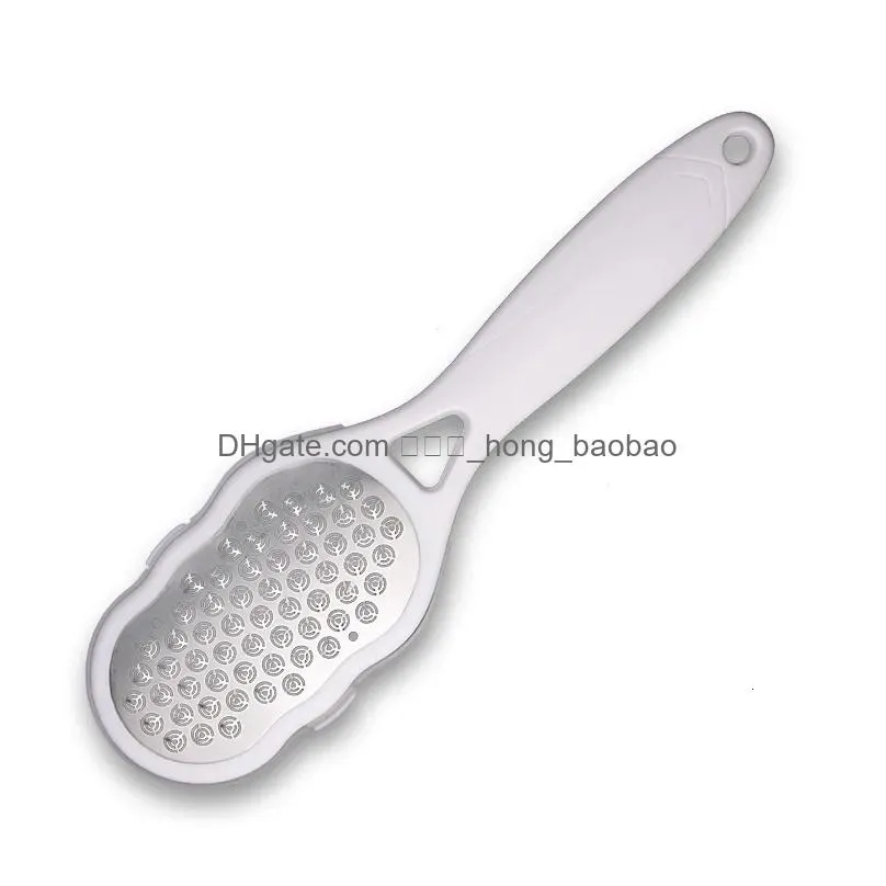 foot rasps 1pcs 304 stainless steel callus remover pedicure file scraper scrubber portable multifunctional care tools 230606