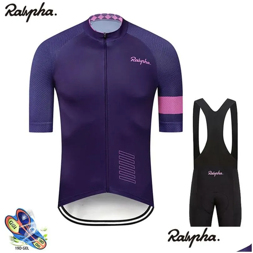 Cycling Jersey Sets Ralvpha 2023 Men s Raphaing Clothing Summer MTB Bike Suit Bicycle Clothes Ropa Ciclismo Hombre 230420