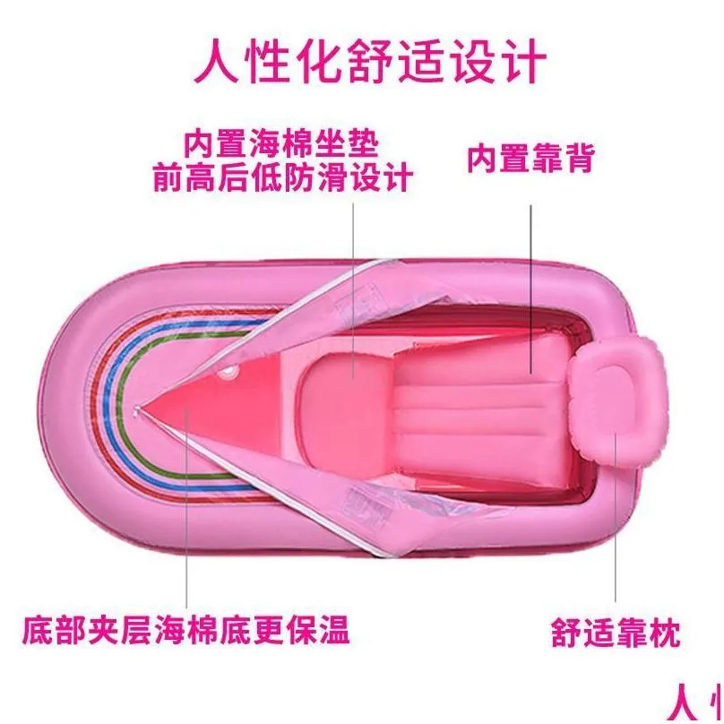 Bathing Tubs & Seats Extended And Thickened Adult Steam Bath Folding Inflatable Bathtub Sweat Steamer