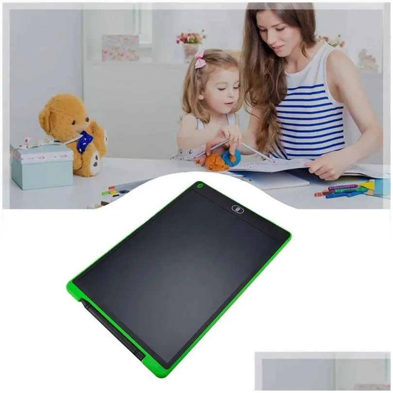 10 Inches LCD Writing Tablet Super Bright Electronic Writing Doodle Pad Home Office School Drawing Board