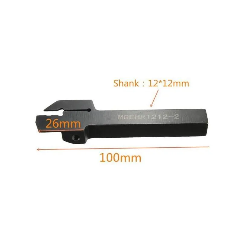 Common Tools Wholesale High Quality Mgehr1212-2 12X12X100Mm Grooving Tool Holder With 10Pcs Mgmn200 Insert Blade For 2Mm Cut Drop Deli Dhosi