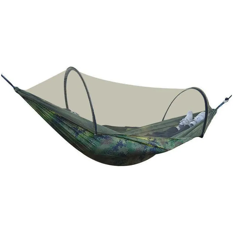 Hammocks 26Mx14M Automatic Quick-opening Net Hammock Outdoor Camping Hammock swing Rocking R230613