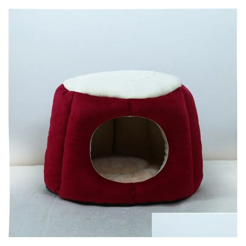 Creative Soft and Comfortable Breathable Teddy Dog Cat Fur Fashion Warm Home Pet Nest Pet Supplies274l