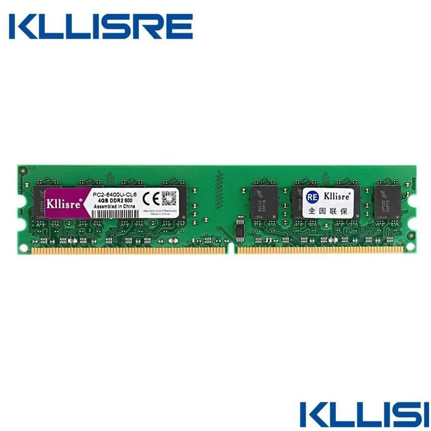 Kllisre DDR2 4GB Ram 800MHz PC2-6400 Desktop PC DIMM Memory 240 pins For AMD System High Compatible279K