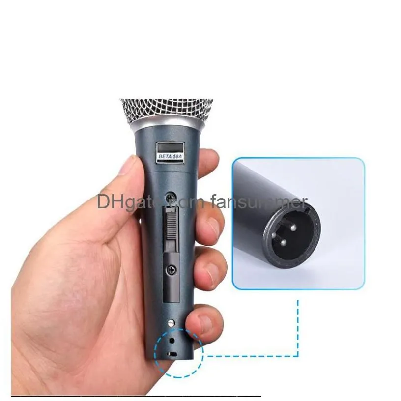  Handheld Wired Dynamic Microphone Studio For Singing Stage Recording Vocals Gaming Mic Computer