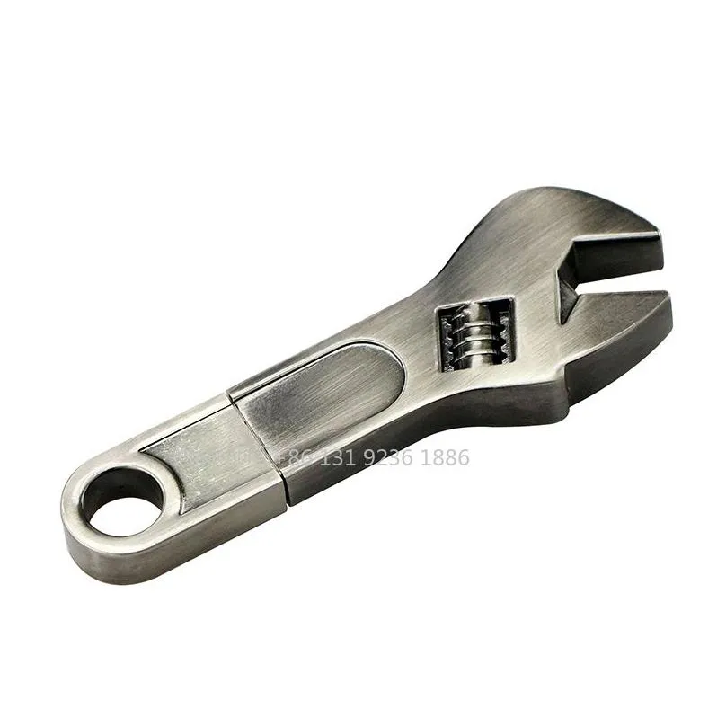 Pendrive Metal Adjustable Wrench USB Flash Drives Thumb Memory Stick 4GB 8GB 16GB 32GB 64GB 128GB USB 2.0 Flash Memory Pen Drive