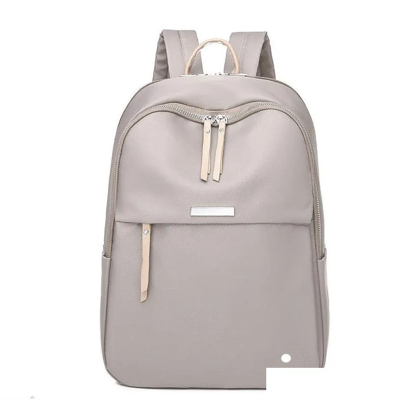 Lu Backpack Women`S New Oxford Cloth Outdoor Travel Bag Women`S Leisure Student Small Backpack Fitness Bag