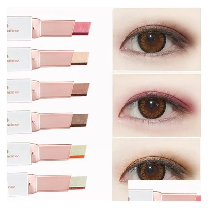 6pcs/lot NOVO color eye shadow 6 different colors 3.8g velvet Gradient color Eyeshadow Stick free shipping